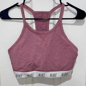 New Pink Nike Strap Sport Bra with Padding Support & Supportive  Bra Elastic